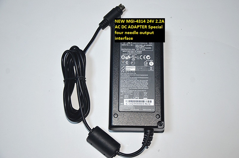 NEW 24V 2.2A Special four needle output interface MGI-4314 AC DC ADAPTER